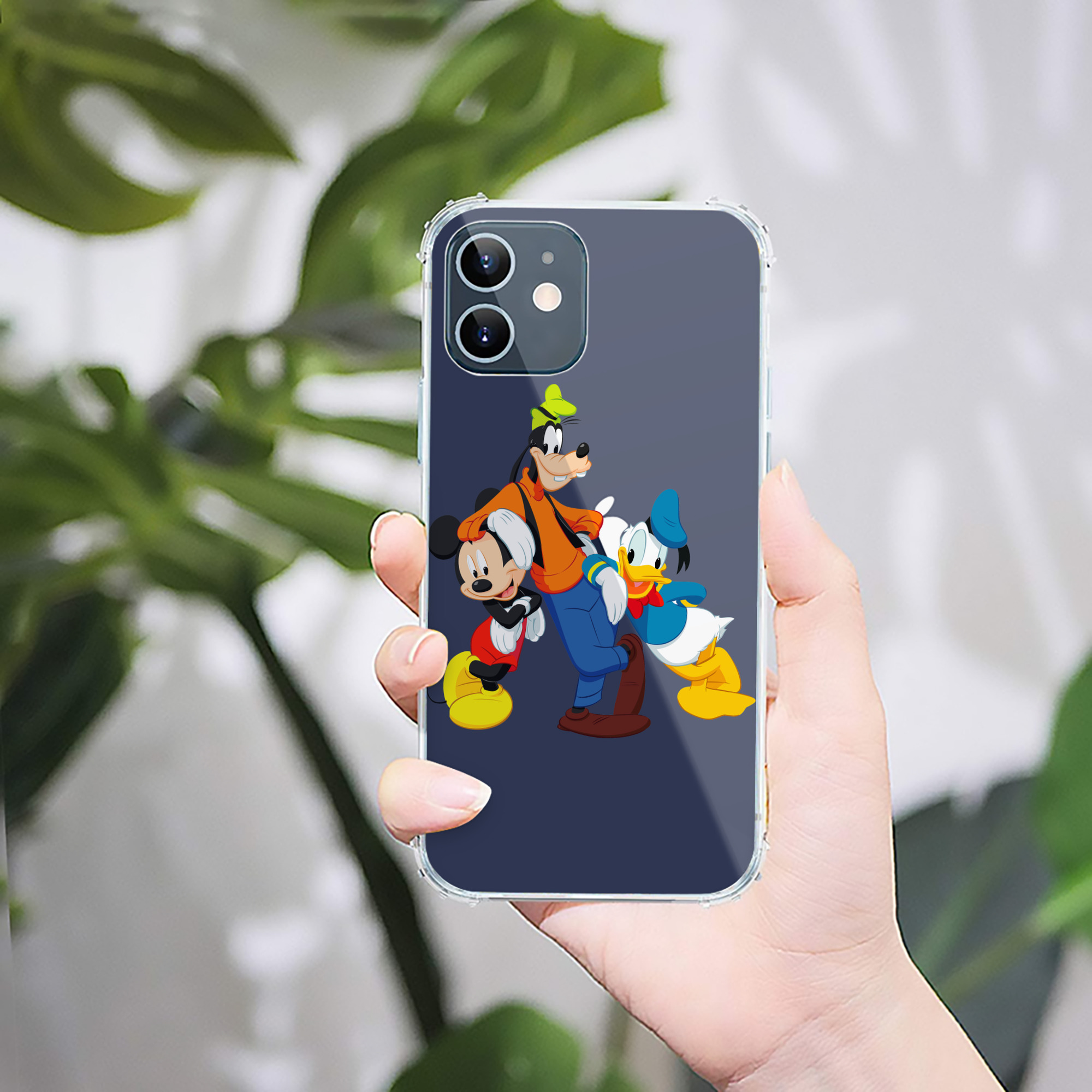 （画像用） ミッキーマウス Mickey Mouse 【iPhone 12シリーズ対応】透明スマホケース（クリアソフトケース）